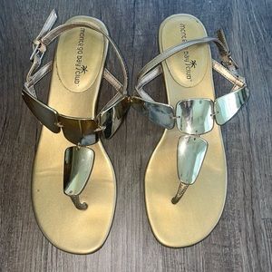 Gold Montego Bay Club Sandals Size 7